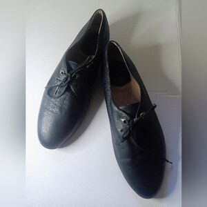 Rockport Womens Black Leather Casual Oxfords Lace Up Shoes Size 9